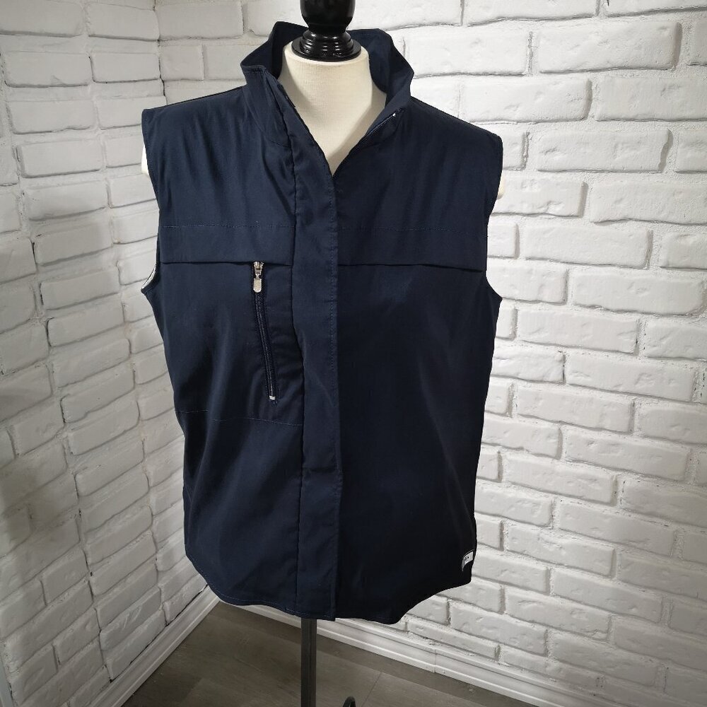 Alia Sport Ladies Size Medium Navy Mesh Lined Straight Fit Lightweight Vest